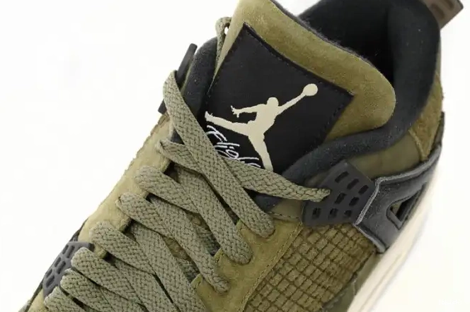 Reps TB Medium Air 4 Olive Craft Jordan FB9927-200 0502
